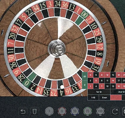 American Roulette is one of the game variations you will find at Ozoon